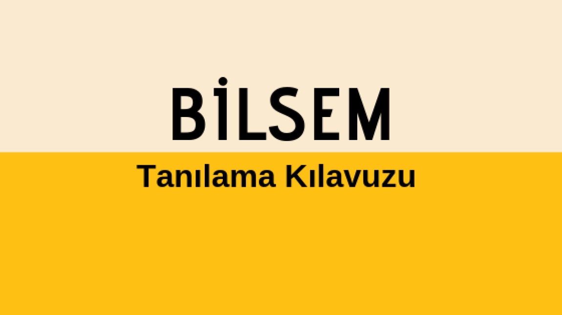 2024-2025 BİLİM VE SANAT MERKEZLERİ ÖĞRENCİ TANILAMA VE YERLEŞTİRME KILAVUZU